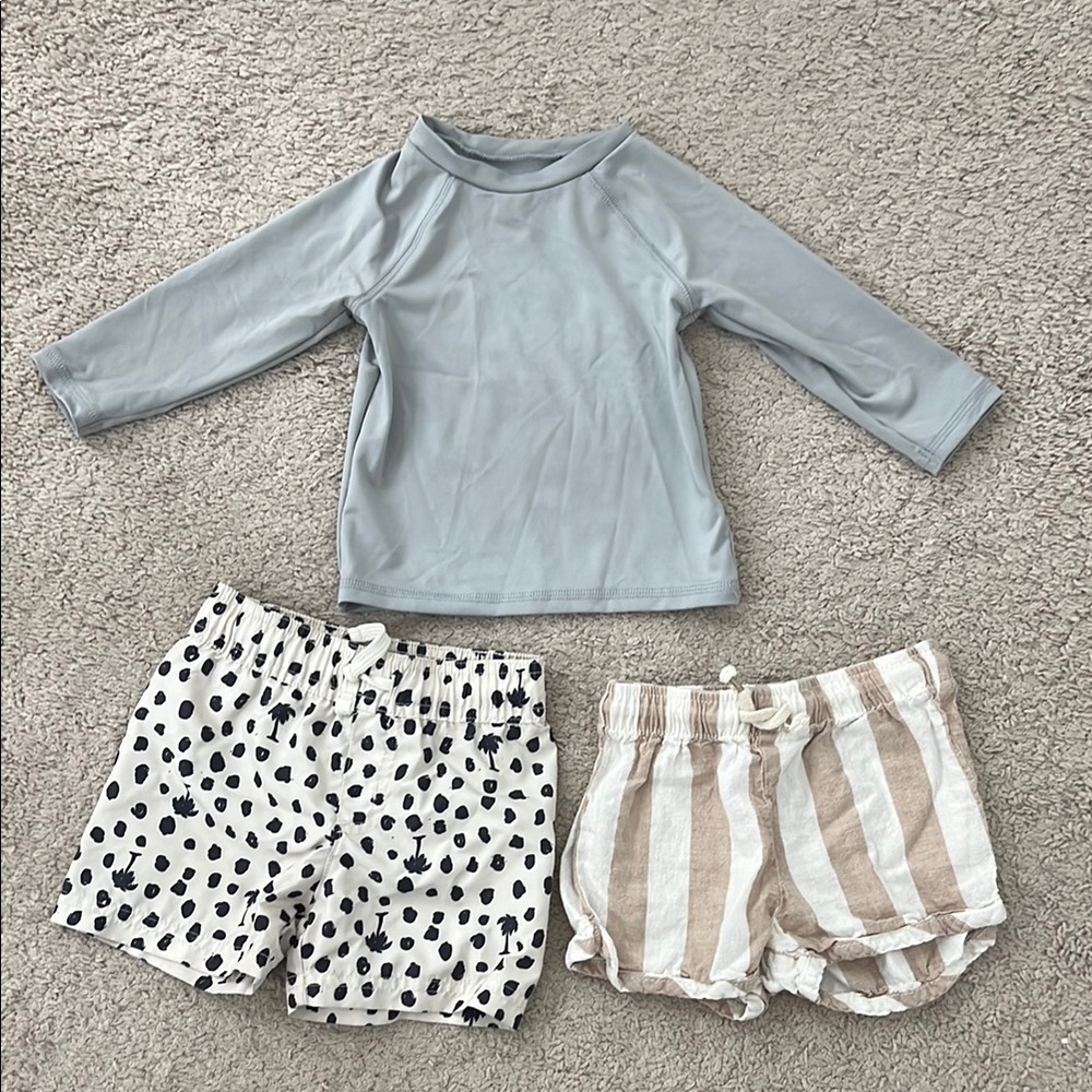 Toddler boys swim set and summer shorts